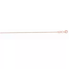 14K Gold 1.1mm Diamond Cut Cable Chain