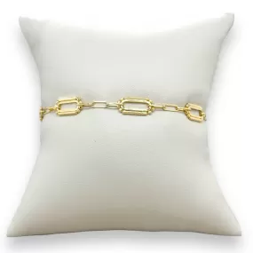 14K Y Gold 7.5 Ladies Paperclip Link Bracelet