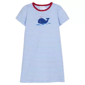 Applique Dress - Whale