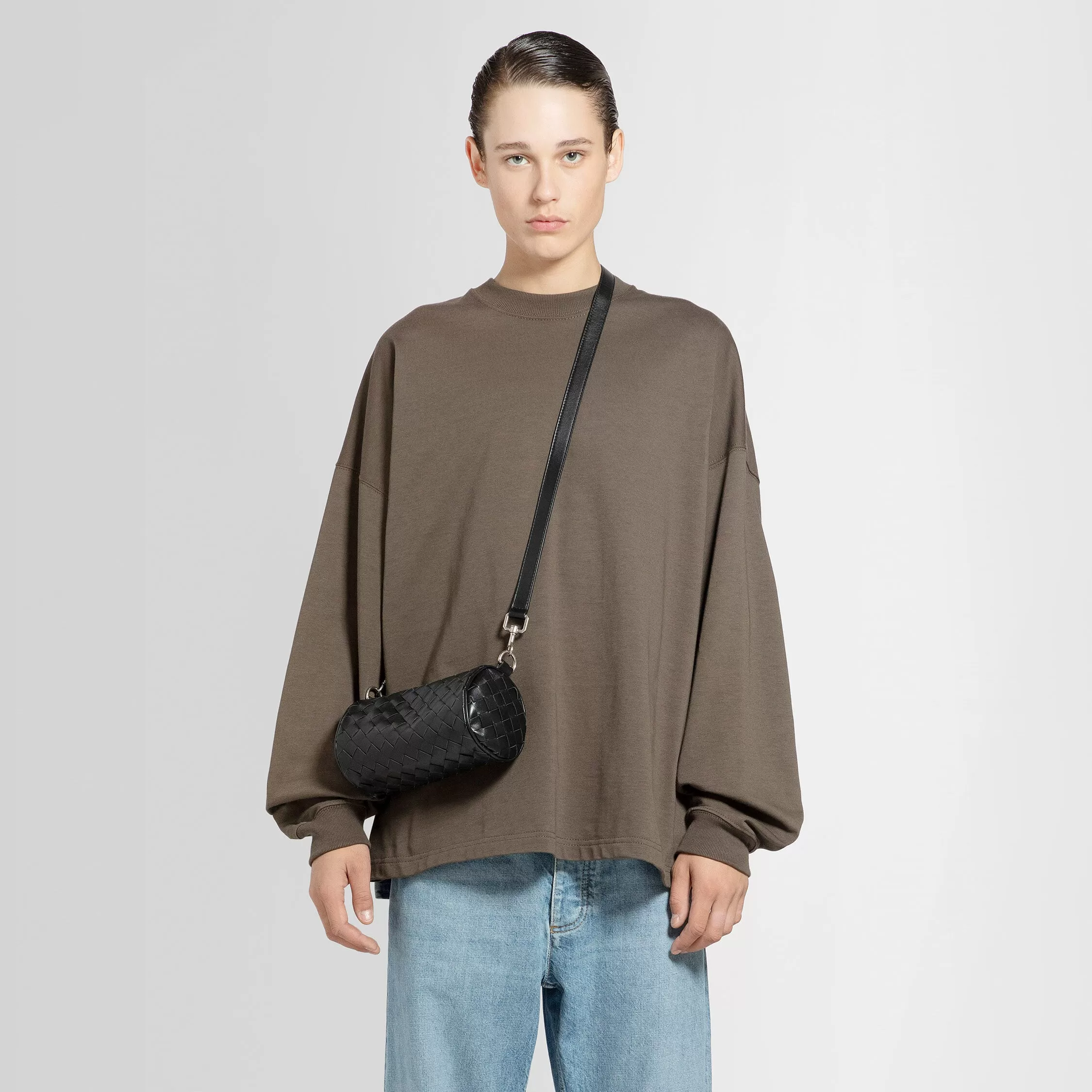 BOTTEGA VENETA MAN BROWN T-SHIRTS & TANK TOPS