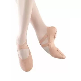 Child Pro Elastic Split Sole Canvas Ballet Shoes - Pink