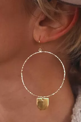 Keep It Simple Geometric Gold Hoops