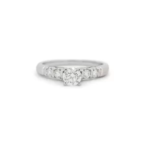 Ladies 14K White Gold Diamond Engagement Ring