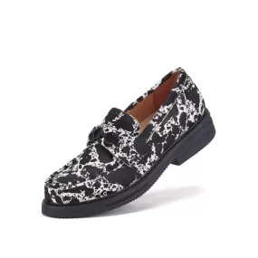 Loafer Rise Black Cow