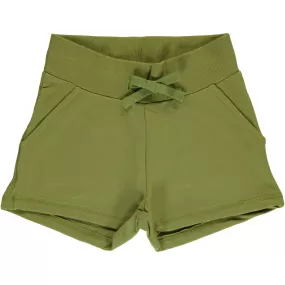 Maxomorra Apple Green Knee Length Sweatshorts