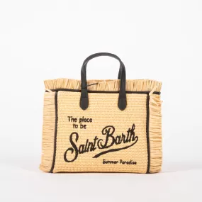 Mc2 Saint Barth borsa vanity mini raffia beige