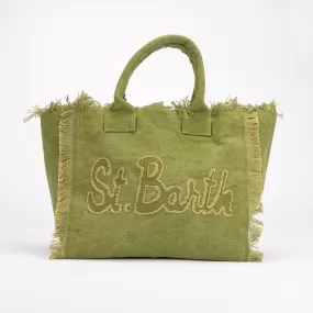 Mc2 Saint Barth borsa vanity patch verde militare