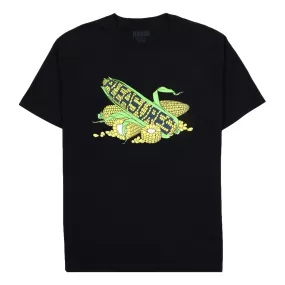 PLEASURES CORN T-SHIRT-BLACK