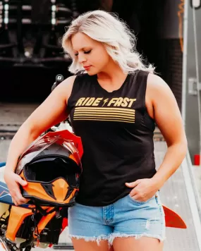 Ride Fast Muscle Tank Black