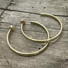 Simple Medium Hoop Earrings