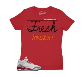 Womens - Cardinal Red 3 Fresh Sneakers Shirt