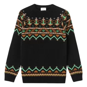 WOOD WOOD GUNTHERSWEATER -BLACK